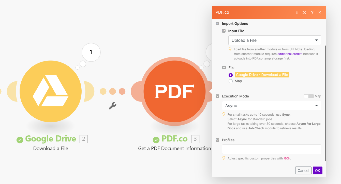 Google Drive - PDF.co Utilization